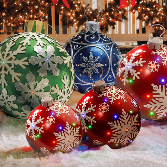 Christmas Ornament Ball Outdoor 23IN Inflatable  Xmas Tree Decorations Toy Ball