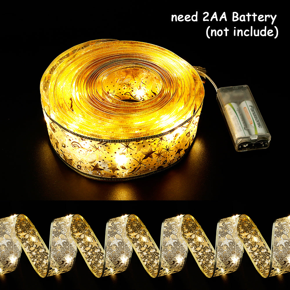 Roll of LED strip light with batteries on a dark background